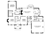 Colonial Style House Plan - 4 Beds 4 Baths 3371 Sq/Ft Plan #137-209 