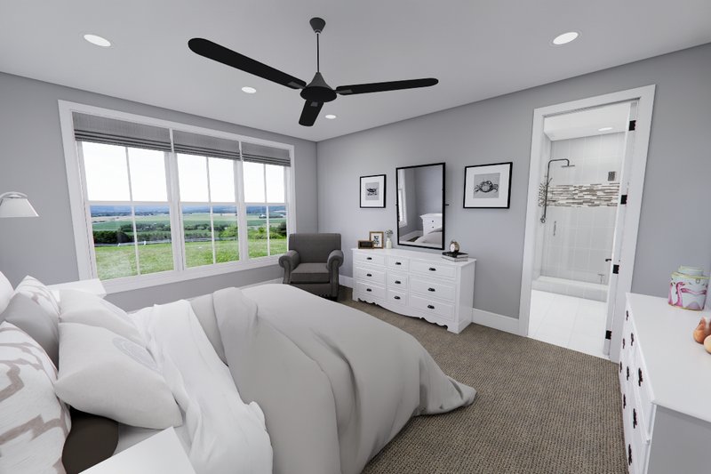 Architectural House Design - Interior - Master Bedroom for Farmhouse House Plan #51-1560 - 6 bed, 4.5 bath