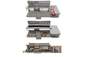 Floor Plan - Other Floor for Modern House Plan #484-4 - 1 bed, 1 bath