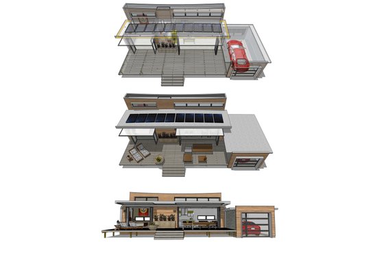 Floor Plan - Other Floor for Modern House Plan #484-4 - 1 bed, 1 bath