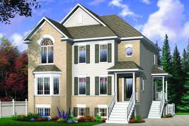 Home Plan - Traditional Exterior - Front Elevation Plan #23-558