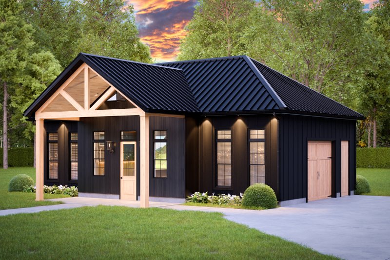 Dream House Plan - Exterior - Front Elevation 5 for Country House Plan #1089-59, 0.5 bath