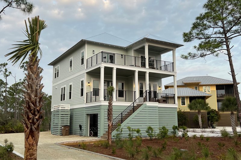 Architectural House Design - Beach Exterior - Front Elevation Plan #901-166