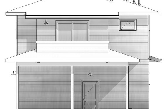 Exterior - Other Elevation 1 for Prairie House Plan #895-129 - 1 bed, 1 bath