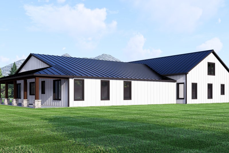 House Design - Exterior - Rear Elevation for Barndominium House Plan #1064-309 - 4 bed, 4 bath