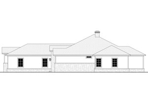 Exterior - Other Elevation for Ranch House Plan #430-186 - 4 bed, 3.5 bath