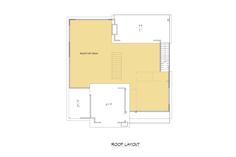 Home Plan - Floor Plan - Other Floor for Modern House Plan #1066-220 - 3 bed, 4 bath