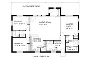 Country Style House Plan - 3 Beds 2 Baths 1680 Sq/Ft Plan #117-991 