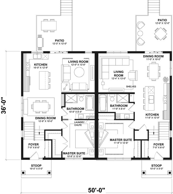 House Blueprint - Farmhouse Floor Plan - Main Floor Plan #23-2863