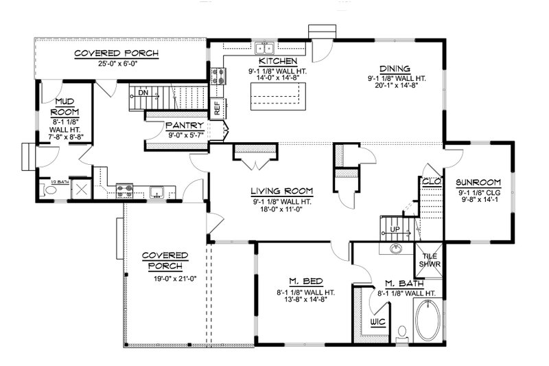 Dream House Plan - Floor Plan - Main Floor for Traditional House Plan #1064-180 - 5 bed, 2.5 bath