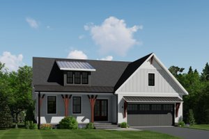 Farmhouse Exterior - Front Elevation Plan #1088-13