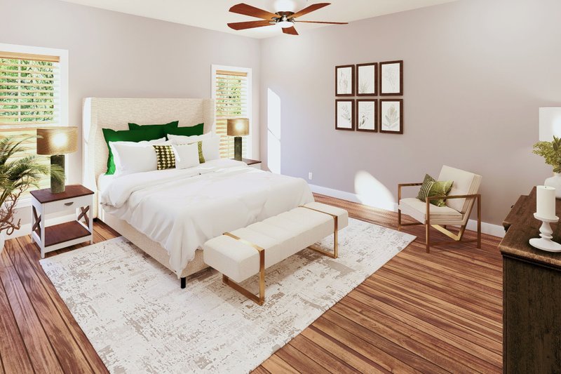 Home Plan - Interior - Master Bedroom for Barndominium House Plan #44-291 - 3 bed, 2.5 bath