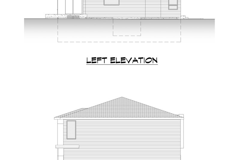 House Blueprint - Exterior - Other Elevation 1 for Contemporary House Plan #1066-288 - 4 bed, 4 bath