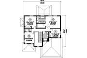 Contemporary Style House Plan - 4 Beds 2 Baths 2536 Sq/Ft Plan #25-4343 