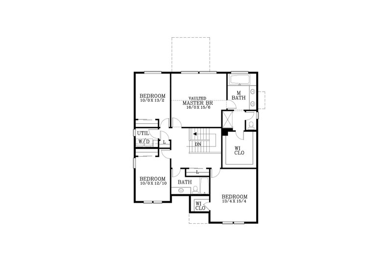 Home Plan - Floor Plan - Upper Floor for Craftsman House Plan #53-650 - 5 bed, 2.5 bath