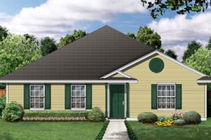 Ranch Exterior - Front Elevation Plan #84-473
