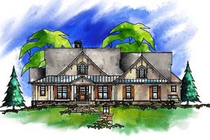 Traditional Exterior - Front Elevation Plan #71-134
