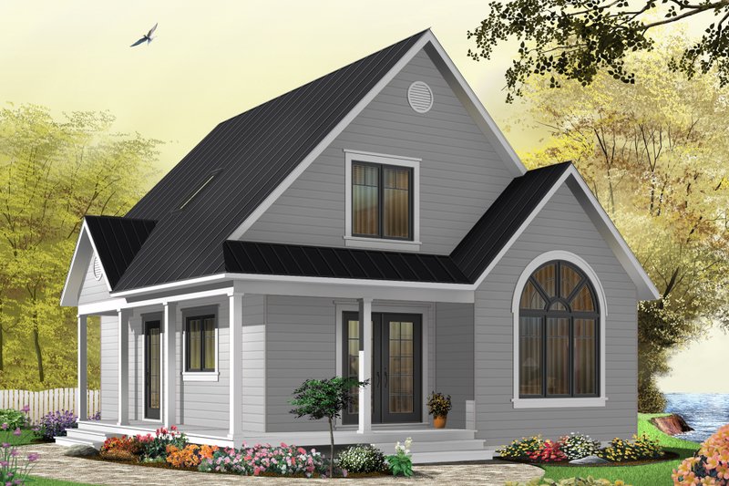 Home Plan - Cottage Exterior - Front Elevation Plan #23-824