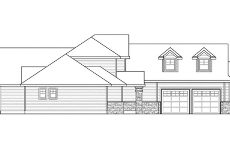 Home Plan - Exterior - Other Elevation for Traditional House Plan #124-849 - 3 bed, 3.5 bath