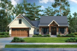Exterior - Front Elevation 3 for Farmhouse House Plan #430-356 - 3 bed, 2.5 bath