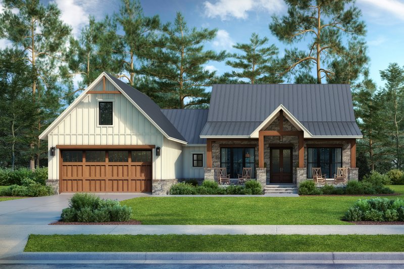 Home Plan - Exterior - Front Elevation 3 for Farmhouse House Plan #430-356 - 3 bed, 2.5 bath