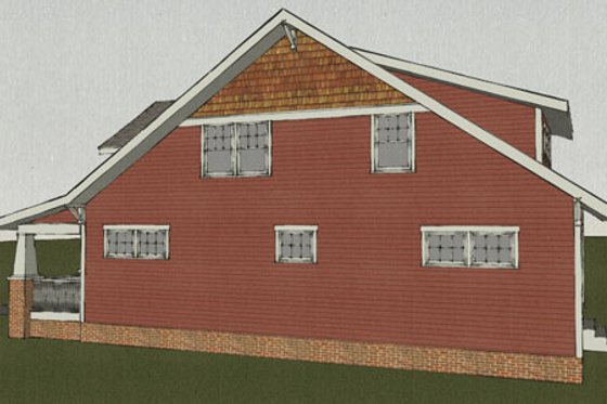 Exterior - Other Elevation 2 for Craftsman House Plan #461-3 - 4 bed, 3 bath