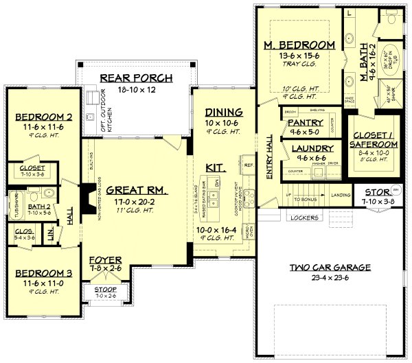 Dream House Plan - European Floor Plan - Main Floor Plan #430-110