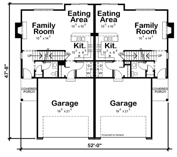 Traditional Floor Plan - Main Floor Plan #20-2522