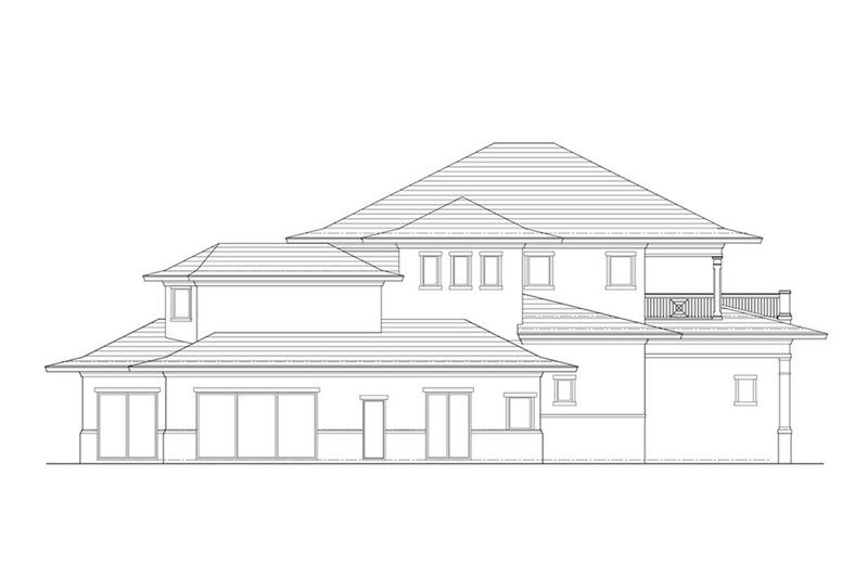 Home Plan - Right Side Elevation