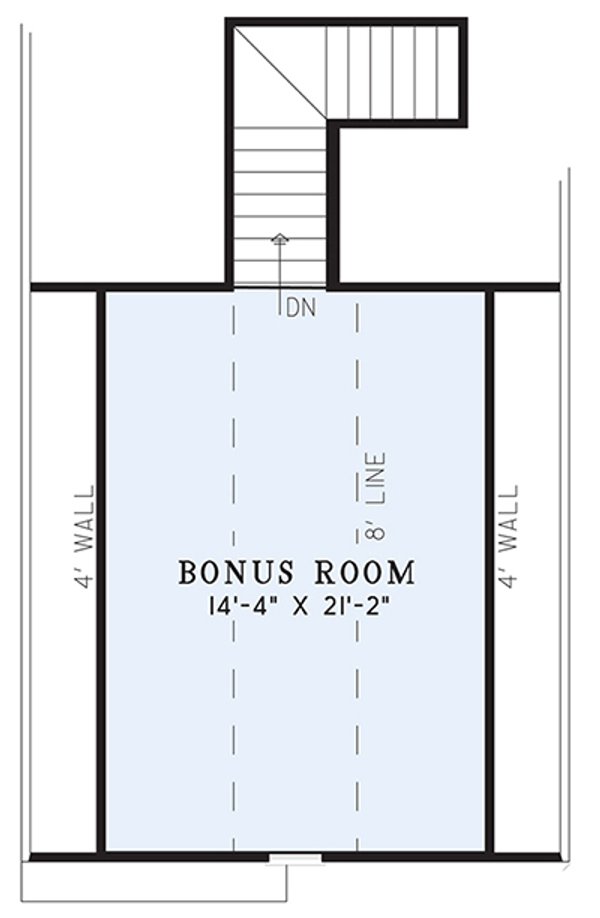 Ranch Floor Plan - Upper Floor Plan #17-3325