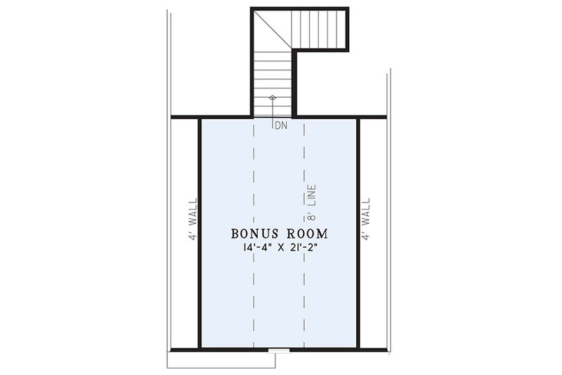 Home Plan - Floor Plan - Upper Floor for Ranch House Plan #17-3325 - 3 bed, 2 bath