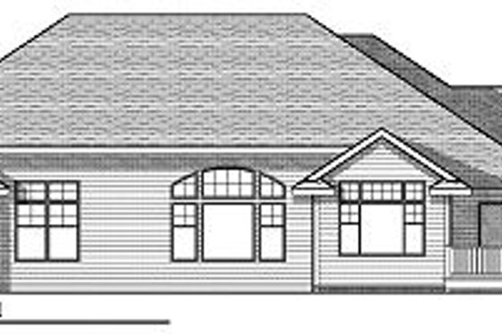Exterior - Rear Elevation for Craftsman House Plan #70-873 - 2 bed, 1.5 bath