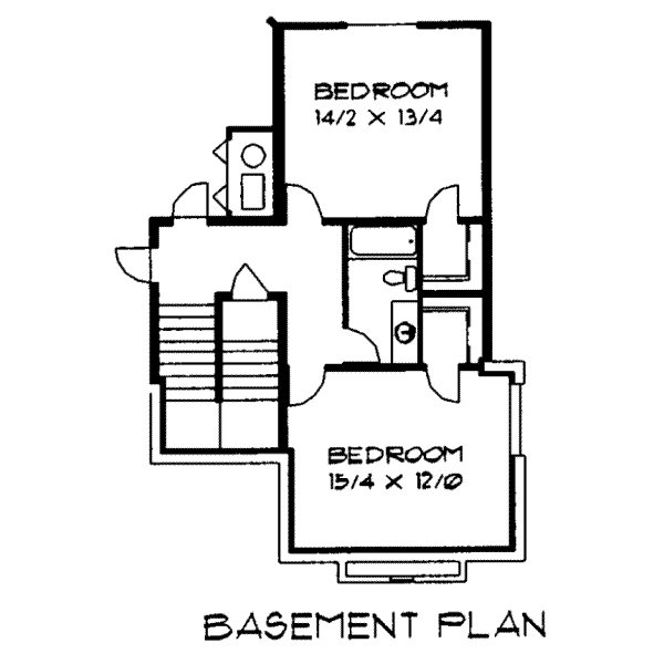 Traditional Floor Plan - Lower Floor Plan #303-325