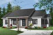 Country Style House Plan - 3 Beds 1 Baths 1315 Sq/Ft Plan #23-2569 