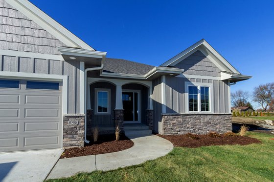 Exterior - Front Elevation 3 for Ranch House Plan #70-1500 - 4 bed, 3 bath