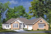 Traditional Style House Plan - 4 Beds 3.5 Baths 2284 Sq/Ft Plan #513-2314 Exterior 