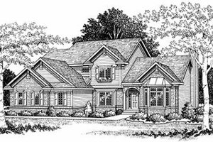 Traditional Exterior - Front Elevation Plan #70-385
