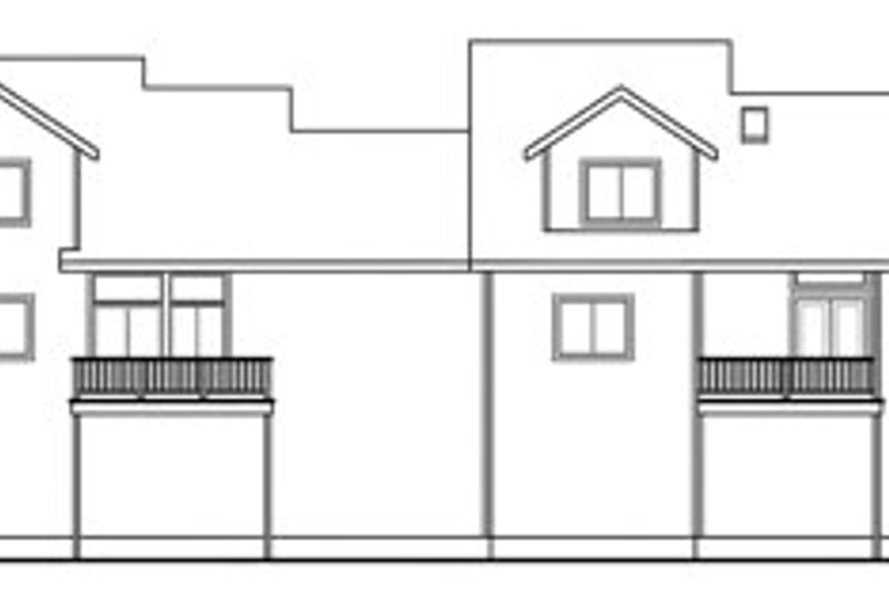 Home Plan - Exterior - Rear Elevation for Traditional House Plan #124-810 - 6 bed, 4 bath