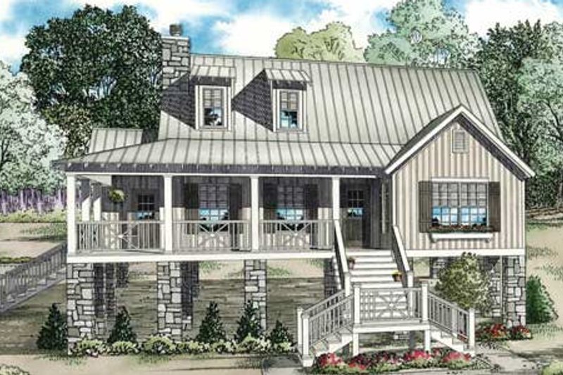 House Design - Cottage Exterior - Front Elevation Plan #17-2355