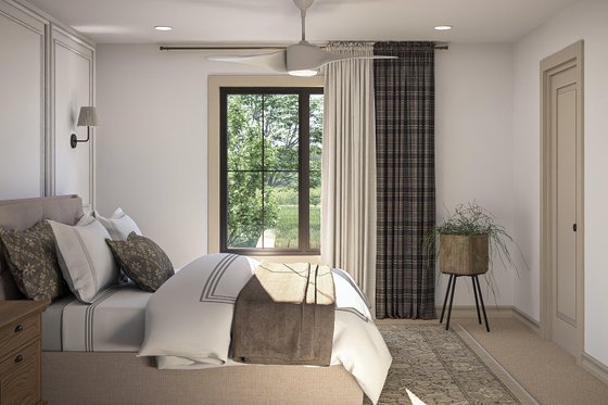 Interior - Bedroom 1 for Farmhouse House Plan #455-377 - 3 bed, 2.5 bath