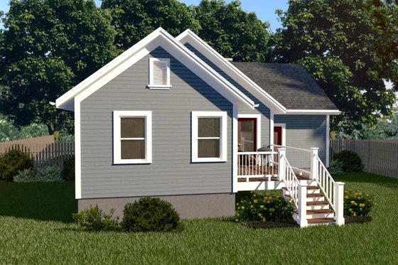 Exterior - Other Elevation for Bungalow House Plan #79-310 - 4 bed, 2 bath