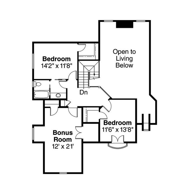 Dream House Plan - European Floor Plan - Upper Floor Plan #124-688
