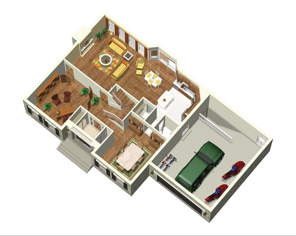 European Floor Plan - Main Floor Plan #25-4665