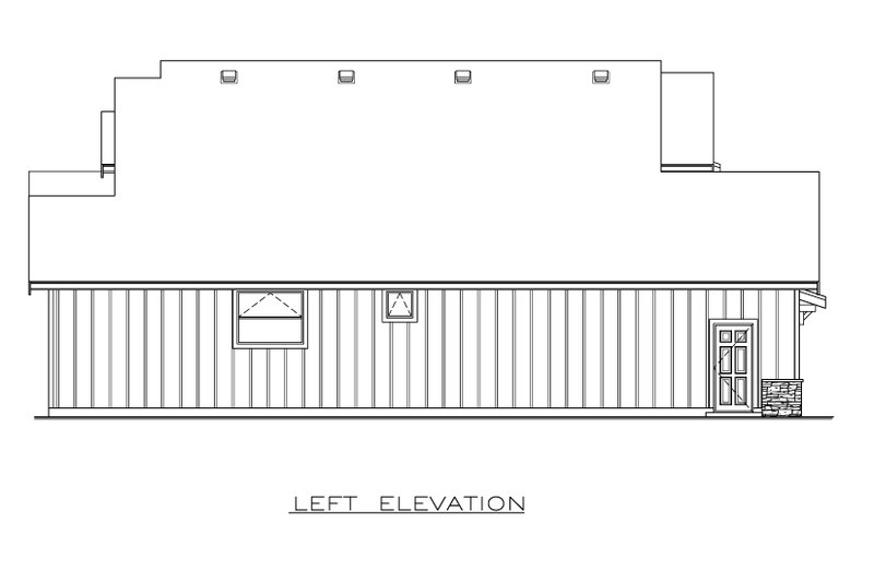 House Plan Design - Exterior - Other Elevation 1 for Farmhouse House Plan #1100-25 - 3 bed, 2.5 bath