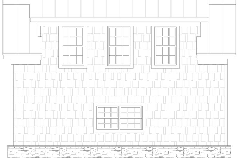 Home Plan - Exterior - Other Elevation 1 for Farmhouse House Plan #932-1068, 1 bath