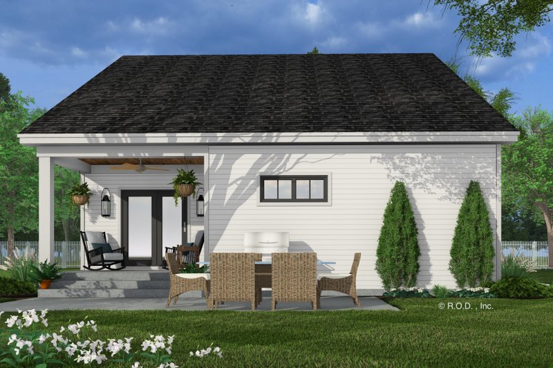 House Plan Design - Exterior - Rear Elevation for Farmhouse House Plan #51-1342 - 5 bed, 4 bath