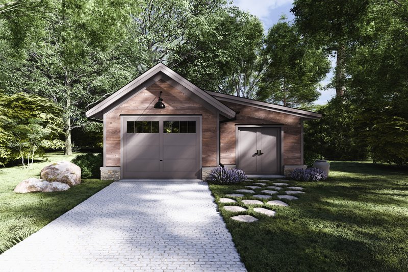 Home Plan - Exterior - Front Elevation 3 for Craftsman House Plan #1094-21, 0.5 bath