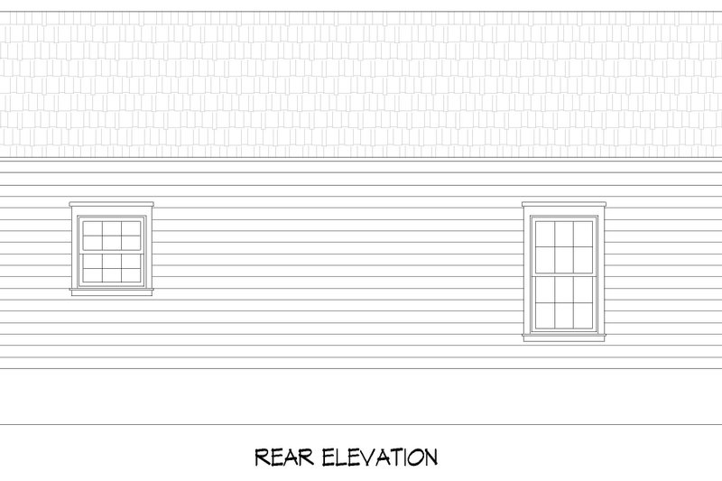 Dream House Plan - Exterior - Rear Elevation for Country House Plan #932-1418 - 3 bed, 2 bath
