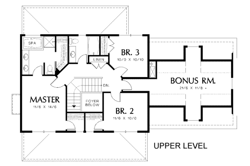 Home Plan - Floor Plan - Upper Floor for Country House Plan #48-170 - 5 bed, 2.5 bath