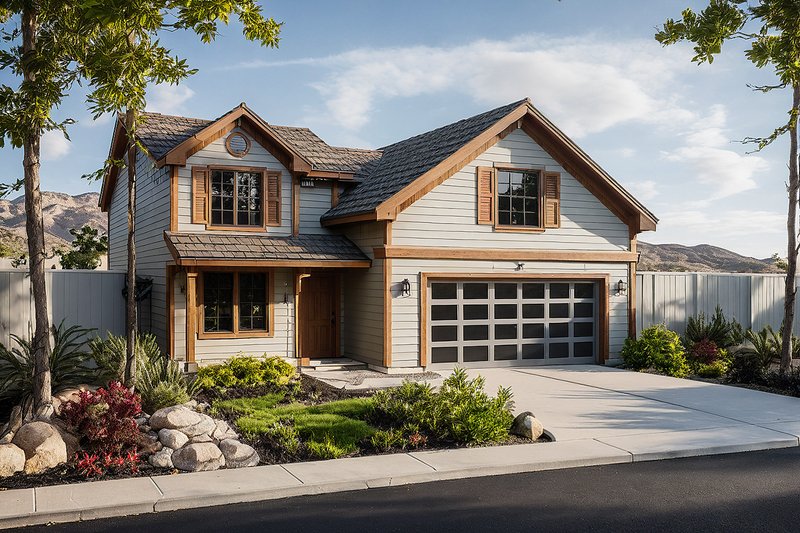 Dream House Plan - Farmhouse Exterior - Front Elevation Plan #124-538